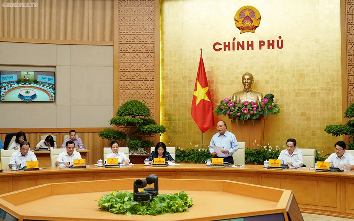 Thủ tướng chủ trì phiên họp. Ảnh: VGP