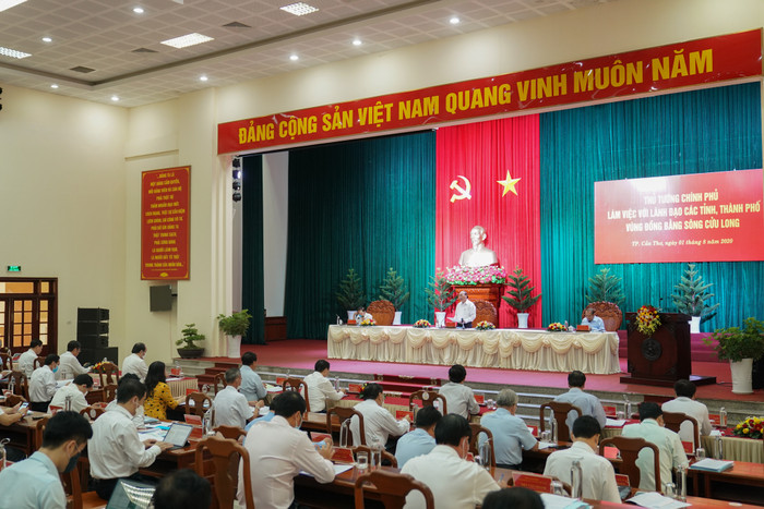 Quang cảnh buổi làm việc. Ảnh: VGP Quang cảnh buổi làm việc. Ảnh: VGP
