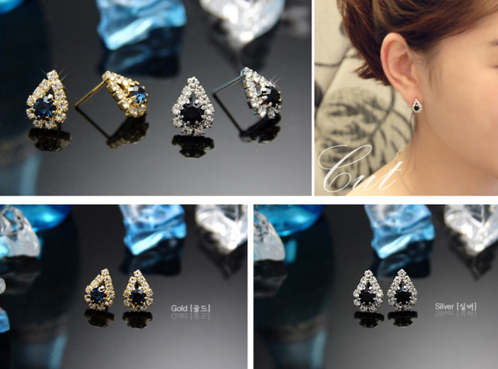 Đá trắng kết hợp đá ruby màu xanh sẽ làm bạn gái thêm sang trọng và gợi cảm.