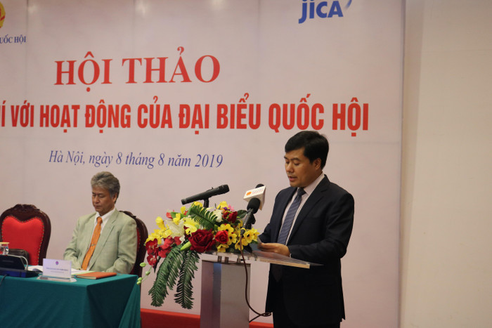 Ông Nguyễn Mạnh Hùng - Phó Chủ nhiệm Văn phòng Quốc hội phát biểu khai mạc hội thảo. Ảnh: Đỗ Thơm Ông Nguyễn Mạnh Hùng - Phó Chủ nhiệm Văn phòng Quốc hội phát biểu khai mạc hội thảo. Ảnh: Đỗ Thơm