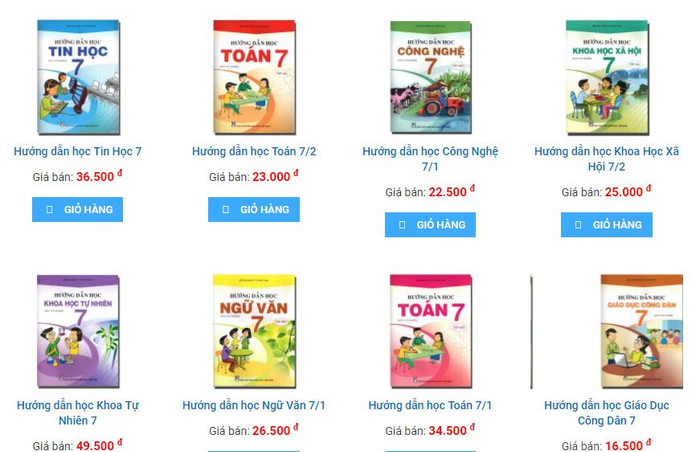 Bộ sách VNEN lớp 7, với 2 môn &quot;tích hợp&quot; đã được bán và dạy thử nghiệm.