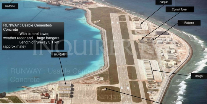 Một góc đá Vành Khăn, Trường Sa bị Trung Quốc quân sự hóa bất hợp pháp, ảnh: Philippines Daily Inquirer. Một góc đá Vành Khăn, Trường Sa bị Trung Quốc quân sự hóa bất hợp pháp, ảnh: Philippines Daily Inquirer.