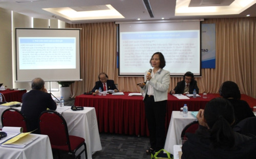 Phó giáo sư Tiến sĩ Nguyễn Thúy Hồng - Giám đốc Chương trình Phát triển các trường sư phạm để nâng cao năng lực đội ngũ giáo viên và cán bộ quản lý cơ sở giáo dục phổ thông (ETEP) - Bộ Giáo dục và Đào tạo, vay vốn Ngân hàng Thế giới, tổng kinh phí dự kiến 100 triệu USD. Ảnh: giaoducthoidai.vn.