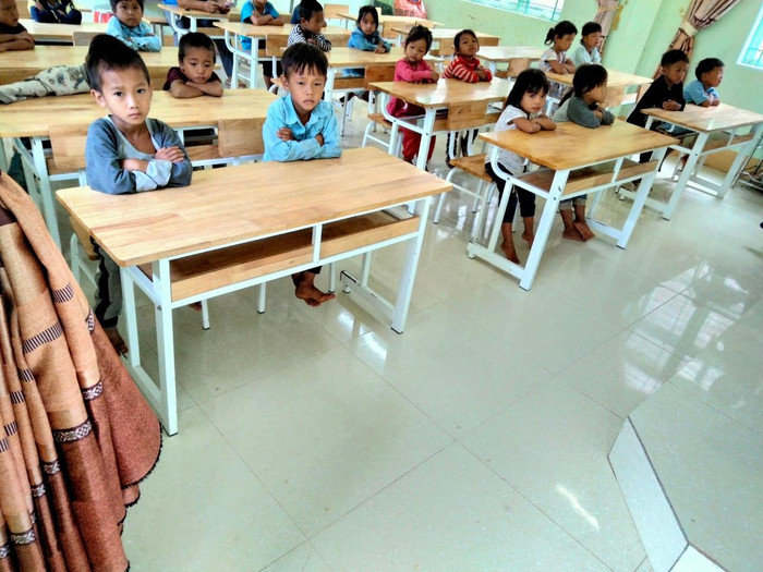 Cơ sở vật chất của các trường ở huyện Mường Tè mặc dù đã có nhiều cải thiện. Ảnh: MK