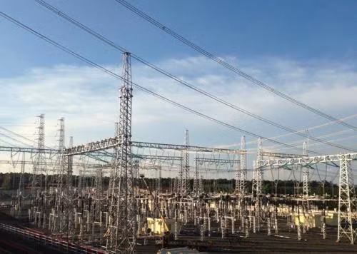 Toàn cảnh Trạm biến áp 500kV Pleiku. Ảnh: TTXVN