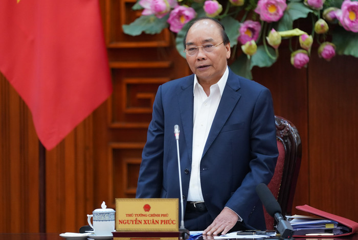 Thủ tướng phát biểu tại cuộc làm việc. Ảnh: VGP Thủ tướng phát biểu tại cuộc làm việc. Ảnh: VGP