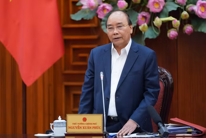 Thủ tướng phát biểu tại cuộc làm việc. Ảnh: VGP