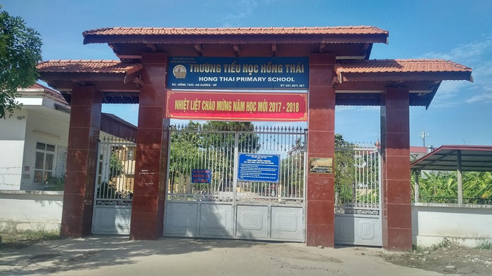 Trường tiểu học Hồng Thái (Ảnh: Lại Cường) Trường tiểu học Hồng Thái (Ảnh: Lại Cường)