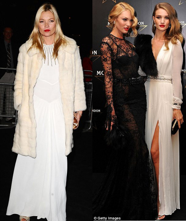 So sánh với đàn chị Kate Moss cũng tới dự lễ trao giải Moet & Chandon Etoile, Rosie trông nổi bật hơn hẳn. So sánh với đàn chị Kate Moss cũng tới dự lễ trao giải Moet & Chandon Etoile, Rosie trông nổi bật hơn hẳn.