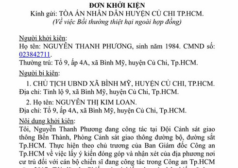 Bài học từ phiên tòa Cảnh sát giao thông kiện Chủ tịch xã ảnh 2 Bài học từ phiên tòa Cảnh sát giao thông kiện Chủ tịch xã ảnh 2