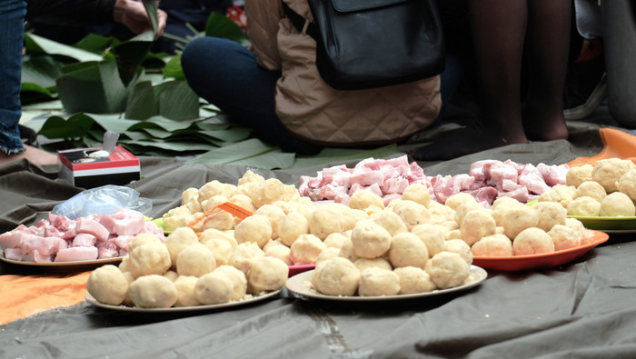 Các nguyên liệu đều được chuẩn bị sẵn sàng.