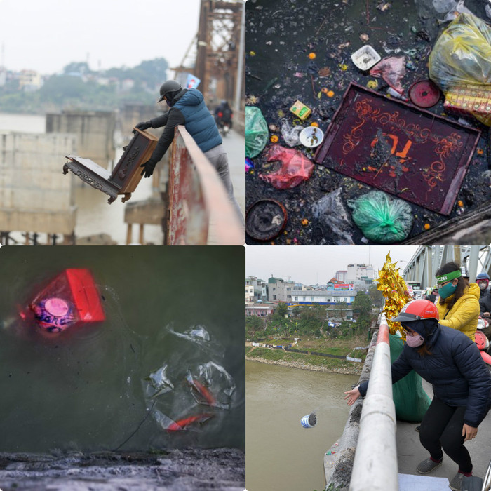 Đồ cúng vứt bừa bãi như vậy có phải hành động văn hóa, đem lại tài lộc cho những người có hành động như vậy? (Ảnh: Tổng hợp từ vov, kienthuc, anninhthudo) Đồ cúng vứt bừa bãi như vậy có phải hành động văn hóa, đem lại tài lộc cho những người có hành động như vậy? (Ảnh: Tổng hợp từ vov, kienthuc, anninhthudo)