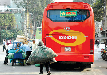 Xe khách của Công ty Thành Bưởi. Ảnh Báo Giao thông