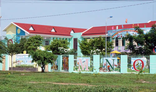 Trường Mầm non Phú Túc. (Ảnh: H.L)