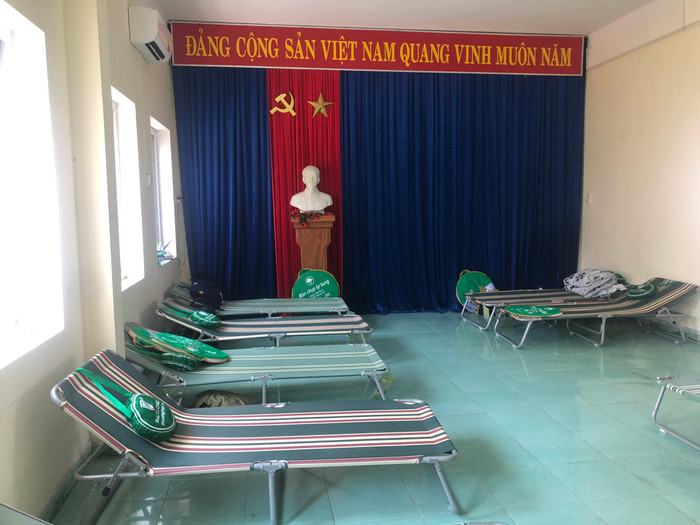 PTC2 chuẩn bị chu đáo chỗ nghỉ cho công nhân vận hành TBA 220kV Ngũ Hành Sơn. Ảnh: EVNNPT.