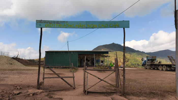 Điểm trường mầm non Cao Chải. Ảnh:LC Điểm trường mầm non Cao Chải. Ảnh:LC