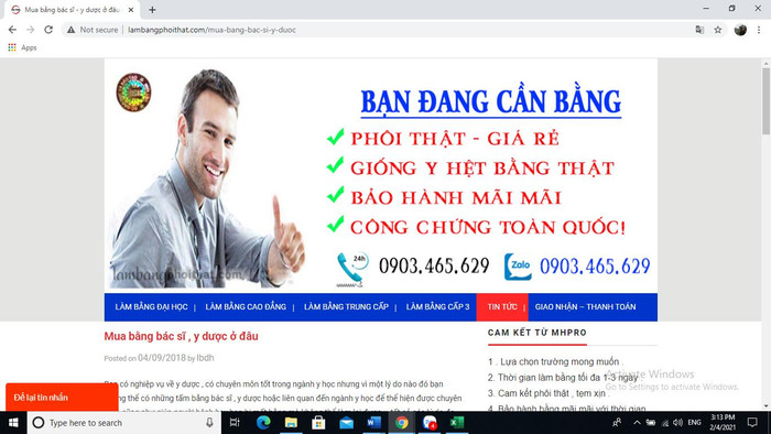 Đề nghị cơ quan chức năng vào cuộc xử lý các trang web công khai môi giới làm các loại bằng cấp. Ảnh chụp màn hình Đề nghị cơ quan chức năng vào cuộc xử lý các trang web công khai môi giới làm các loại bằng cấp. Ảnh chụp màn hình