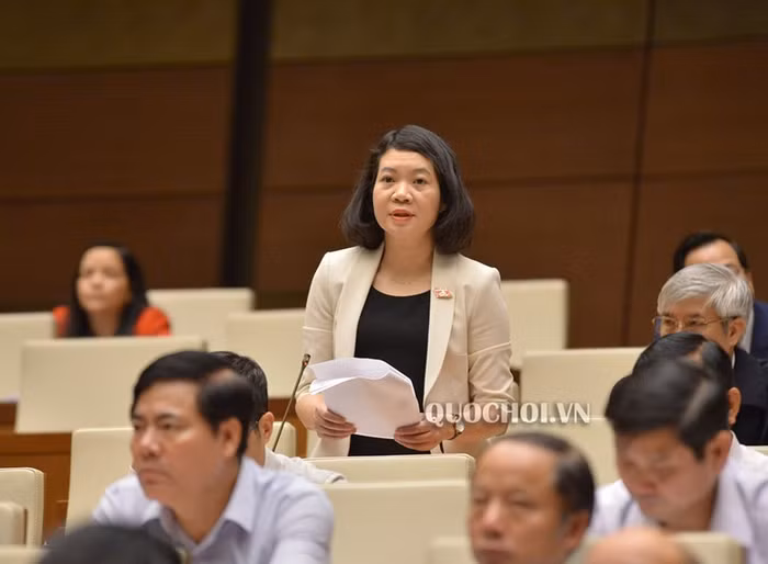 Đại biểu Mai Thị Phương Hoa phát biểu tại hội trường. Ảnh: Quochoi.vn