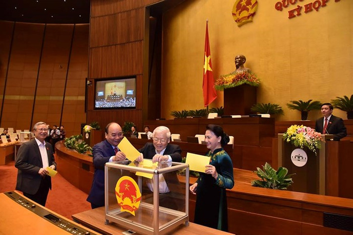 Quốc hội bỏ phiếu bầu Chủ tịch nước. Ảnh: VOV.vn Quốc hội bỏ phiếu bầu Chủ tịch nước. Ảnh: VOV.vn