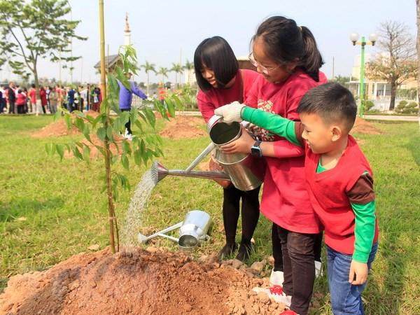 Về kế hoạch thực hiện, năm 2021 sẽ trồng khoảng 182 triệu cây, trong đó, cây xanh phân tán 120 triệu cây, tăng 1,5 lần so với năm 2020. Ảnh minh họa: TTXVN Về kế hoạch thực hiện, năm 2021 sẽ trồng khoảng 182 triệu cây, trong đó, cây xanh phân tán 120 triệu cây, tăng 1,5 lần so với năm 2020. Ảnh minh họa: TTXVN