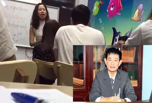 Cô giáo chửi học viên "mặt lợn" và Luật sư Hồ Nguyên Lễ (ảnh nhỏ). (Ảnh: H.L) Cô giáo chửi học viên "mặt lợn" và Luật sư Hồ Nguyên Lễ (ảnh nhỏ). (Ảnh: H.L)