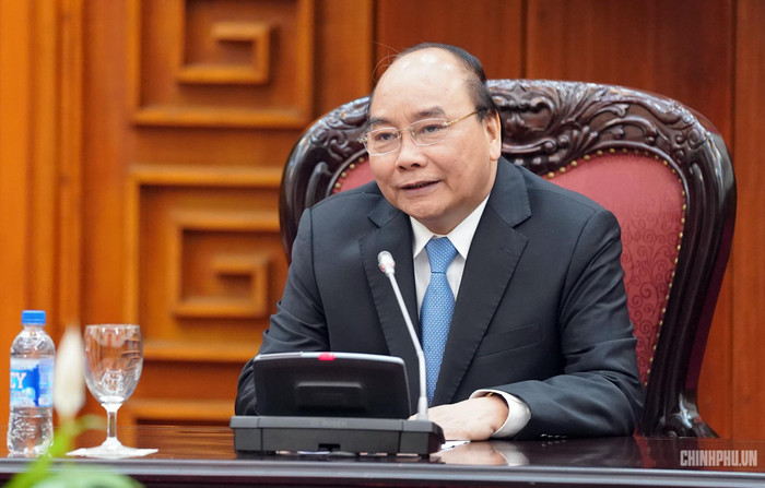 Thủ tướng phát biểu tại buổi tiếp. Ảnh: VGP Thủ tướng phát biểu tại buổi tiếp. Ảnh: VGP