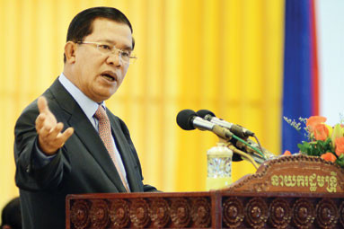 Thủ tướng Campuchia Hun Sen.