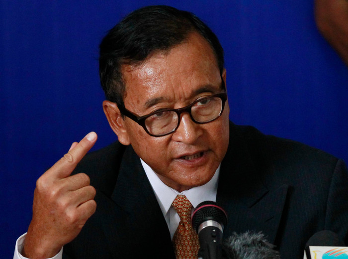 Sam Rainsy, ảnh: South China Morning Post. Sam Rainsy, ảnh: South China Morning Post.