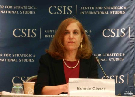 Học giả Bonnie S. Glaser, Trung tâm Nghiên cứu Chiến lược và quốc tế. Ảnh: Want China Times. Học giả Bonnie S. Glaser, Trung tâm Nghiên cứu Chiến lược và quốc tế. Ảnh: Want China Times.