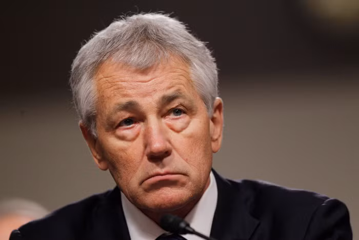 Cựu Bộ trưởng Quốc phòng Mỹ Chuck Hagel. Ảnh: Reuters.