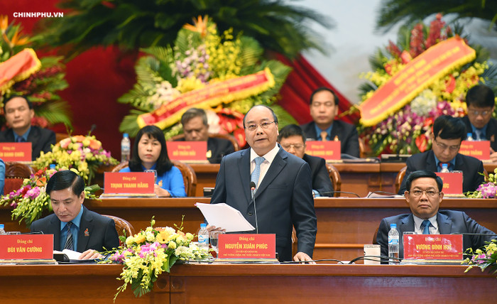 Thủ tướng Nguyễn Xuân Phúc phát biểu. Ảnh: VGP