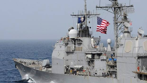 Chiến hạm USS Chancellorsville, Hoa Kỳ, ảnh: NZ Herald. Chiến hạm USS Chancellorsville, Hoa Kỳ, ảnh: NZ Herald.