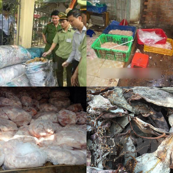 Thực phẩm bẩn đang hoành hành do luật còn thiếu nghiêm minh? (Ảnh tổng hợp từ TTTXVN) Thực phẩm bẩn đang hoành hành do luật còn thiếu nghiêm minh? (Ảnh tổng hợp từ TTTXVN)