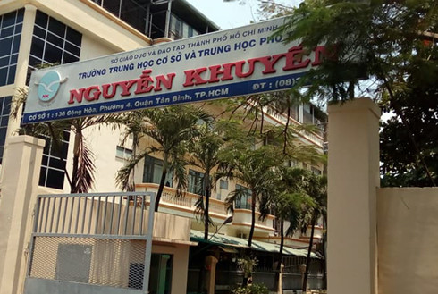 Trường Trung học Cơ sở - Trung học phổ thông Nguyễn Khuyến. (Ảnh: H.L) Trường Trung học Cơ sở - Trung học phổ thông Nguyễn Khuyến. (Ảnh: H.L)