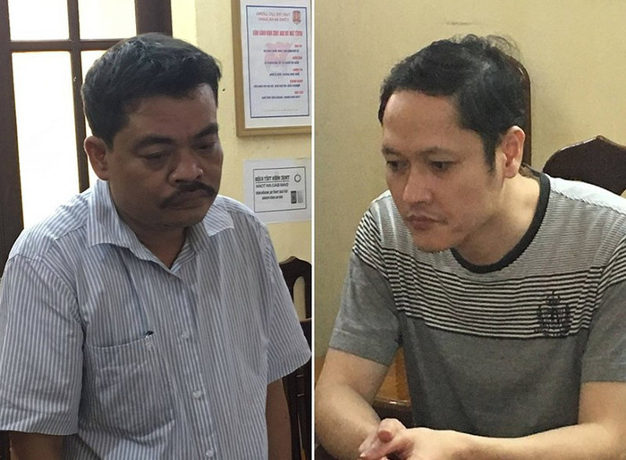 Hai đối tượng Nguyễn Thanh Hoài và Vũ Trọng Lương tại Hà Giang đã bị bắt (Ảnh: LC) Hai đối tượng Nguyễn Thanh Hoài và Vũ Trọng Lương tại Hà Giang đã bị bắt (Ảnh: LC)
