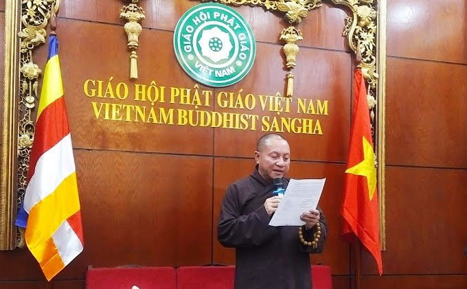 Hoà thượng Thích Gia Quang - Phó Chủ tịch hội đồng trị sự giáo hội phật giáo Việt Nam thông tin đến báo chí (Ảnh: LC) Hoà thượng Thích Gia Quang - Phó Chủ tịch hội đồng trị sự giáo hội phật giáo Việt Nam thông tin đến báo chí (Ảnh: LC)