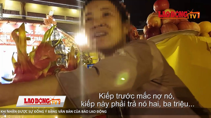 Hoạt động “truyền vong báo oán” gây xôn xao dư luận do báo Lao Động phản ảnh. (Nguồn: Báo Lao động) Hoạt động “truyền vong báo oán” gây xôn xao dư luận do báo Lao Động phản ảnh. (Nguồn: Báo Lao động)