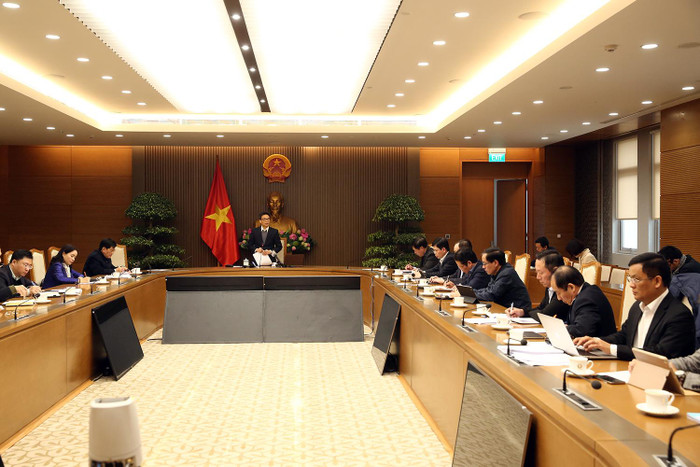 Quang cảnh cuộc họp. Ảnh: VGP Quang cảnh cuộc họp. Ảnh: VGP