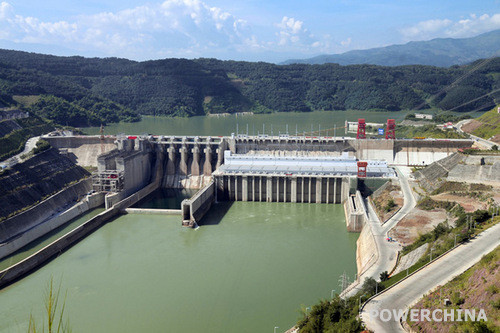 Đập Cảnh Hồng chặn dòng Mê Kông. Đập Cảnh Hồng chặn dòng Mê Kông.