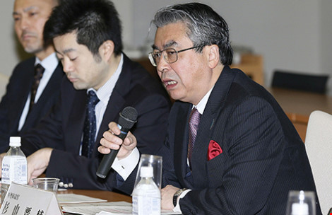 Thứ trưởng Ngoại giao Nhật Bản Shinsuke Sugiyama bác thẳng thừng yêu cầu trịch thượng của ông Khổng Huyễn Hựu. Ảnh: The Japan Times. Thứ trưởng Ngoại giao Nhật Bản Shinsuke Sugiyama bác thẳng thừng yêu cầu trịch thượng của ông Khổng Huyễn Hựu. Ảnh: The Japan Times.