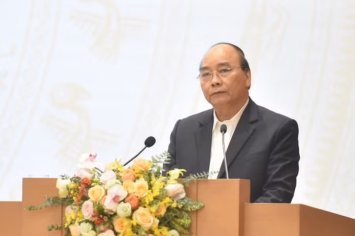 Thủ tướng phát biểu. Ảnh: VGP