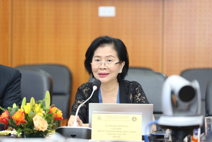 Tiến sĩ Nguyễn Kim Dung – Giám đốc Giám đốc Trung tâm Kiểm định chất lượng Giáo dục Sài Gòn (CEA-SAIGON). Ảnh: Học viện Ngân hàng 6aa27b26_IMG_7171.jpg