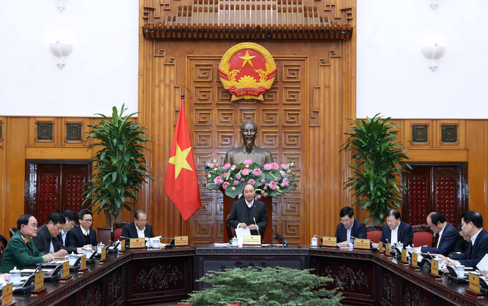 Thủ tướng chủ trì cuộc họp. Ảnh: VGP Thủ tướng chủ trì cuộc họp. Ảnh: VGP