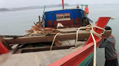 Chiếc tàu nơi xảy ra sự việc