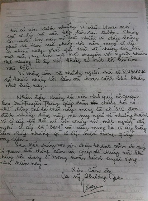 Chủ nợ viết thư gửi truyền thông tố ca sĩ Siu Black có 'hành vi gần như là lừa đảo'. Ảnh: Nhân vật cung cấp - Tri thức thời đại. Chủ nợ viết thư gửi truyền thông tố ca sĩ Siu Black có 'hành vi gần như là lừa đảo'. Ảnh: Nhân vật cung cấp - Tri thức thời đại.