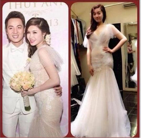 Chiếc váy y hệt váy cưới của Thủy Anh có giá thuê 6 triệu