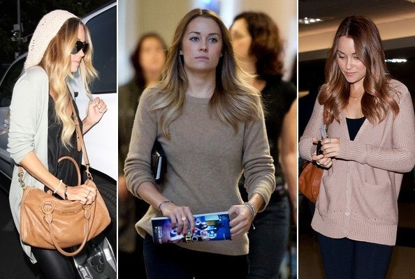 Trang phục len đơn giản thích hợp khi Lauren Conrad muốn xuất hiện nơi công cộng mà không quá bị chú ý.