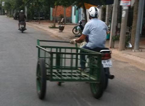 Chụp trên đường Nguyễn Tất Thành, thị xã Sa Đéc, tỉnh Đồng Tháp. Ảnh: Đinh Anh Tuấn.