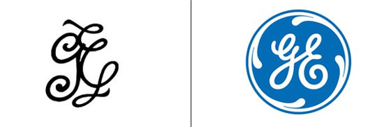 Hãng công nghiệp General Electric (GE) khởi đầu bằng một sản phẩm giản đơn mà có lẽ ai trên thế giới cũng sử dụng hàng ngày. Hãng này được thành lập tại Menlo Park, New Jersey, Mỹ, vào năm 1878 bởi Thomas Edison, người phát minh ra bóng đèn sợi đốt. Qua năm tháng, GE đã phát triển rộng ra nhiều lĩnh vực, có đóng góp vào sự phát triển của radar và động cơ máy bay phản lực. Ngày nay, GE là một tập đoàn công nghiệp khổng lồ, với những sản phẩm trải rộng từ máy rửa bát, lò vi sóng, tới máy ảnh, điện thoại và thậm chí cả turbin gió. GE còn sở hữu 49% kênh truyền hình và xưởng phim NBC Universal. Đó là lý do vì sao mà GE chính là công ty lớn thứ 6 ở Mỹ. Logo của GE không có quá nhiều đổi khác theo thời gian.