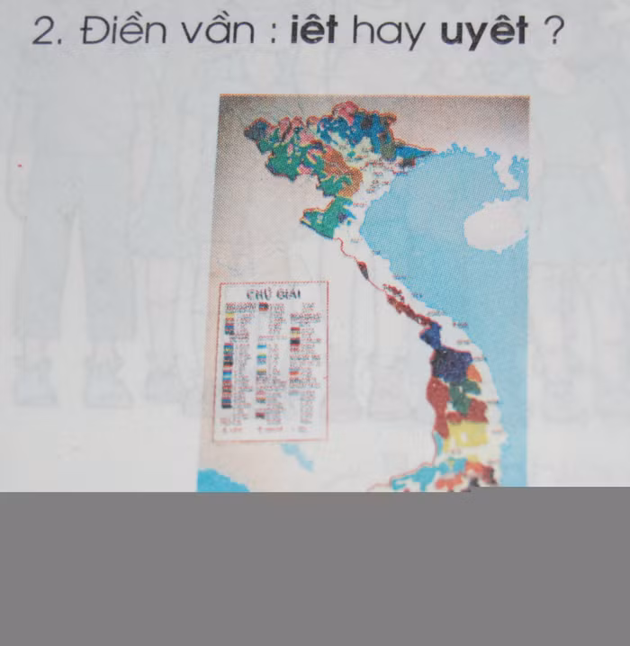 Bản đồ Việt Nam không thể hiện rõ quần đảo Hoàng Sa, Trường Sa tại trang 78 sách tiếng Việt lớp 1, tập 2.